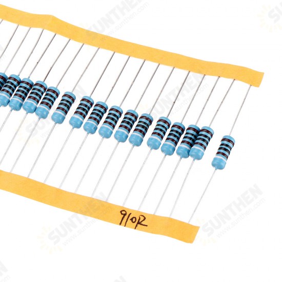 50pcs 1W 910R Metal Film Resistor 1% 910 ohm Resistance