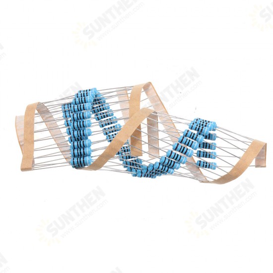 50pcs 1W 9.1KR Metal Film Resistor 1% 9.1K ohm Resistance