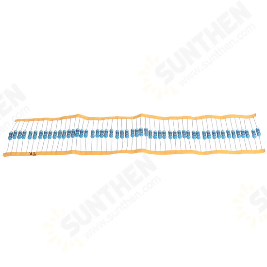 50pcs 1W 91R Metal Film Resistor 1% 91 ohm Resistance
