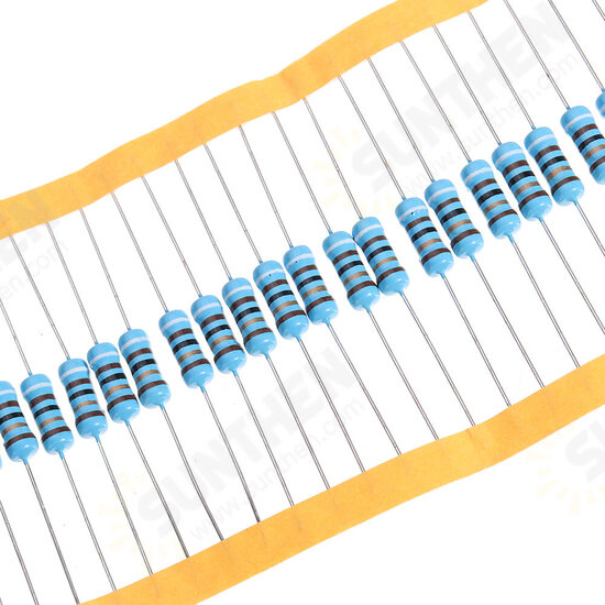 50pcs 1W 91R Metal Film Resistor 1% 91 ohm Resistance
