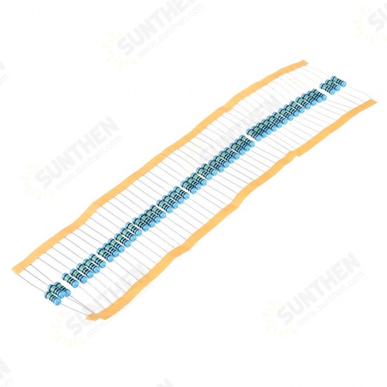 50pcs 1W Metal Film Resistor 1% 1M ohm