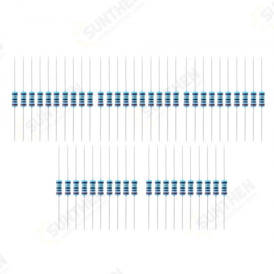 50pcs 1W Metal Film Resistor 1% 22 ohm