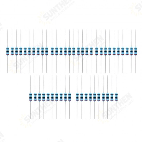 50pcs 1W Metal Film Resistor 1% 22 ohm