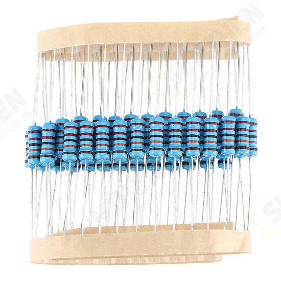 50pcs 1W Metal Film Resistor 1% 220K ohm