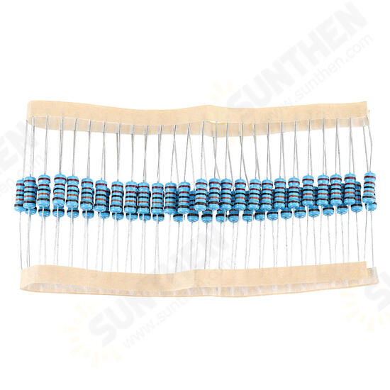 50pcs 1W Metal Film Resistor 1% 220K ohm