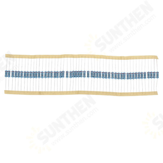 50pcs 1W Metal Film Resistor 1% 2K ohm