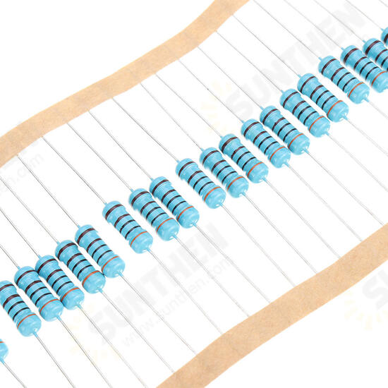 50pcs 1W Metal Film Resistor 1% 3K ohm