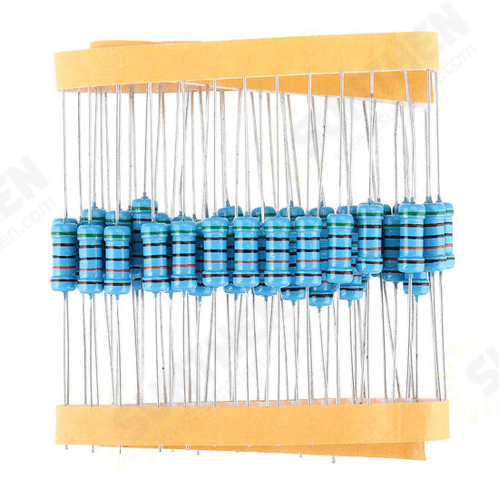 50pcs 1W Metal Film Resistor 1% 510K ohm