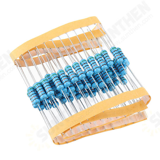 50pcs 1W Metal Film Resistor 1% 510K ohm