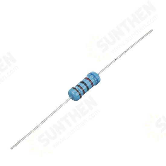 50pcs 1W Metal Film Resistor 1% 6.2K ohm Resistance
