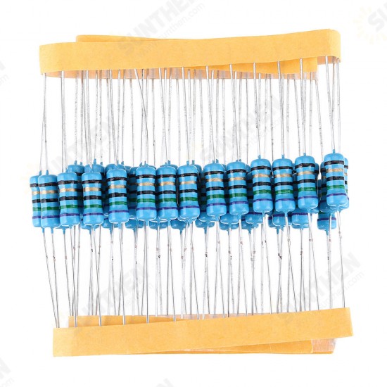 50pcs 1W Metal Film Resistor 1% 75 ohm