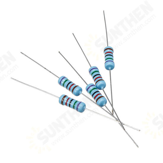 50pcs 1W Metal Film Resistor 1% 75K ohm