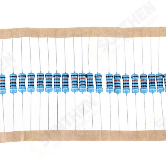 50pcs 1W Metal Film Resistor 1% 910K ohm