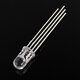 50pcs 5mm Full-color LED RGB Common Anode Four Feet Transparent Highlight Color Light 5mm Diode Colorful