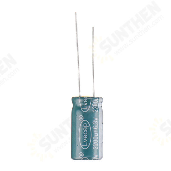 50pcs 6.3V 2200UF 10x20MM High Frequency Low ESR Radial Electrolytic Capacitor
