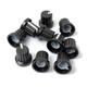 50pcs 6mm Shaft Hole Dia Plastic Threaded knurled Potentiometer Button Cap 50pcs 6mm Shaft Hole Dia Plastic Threaded knurled Potentiometer Button Cap