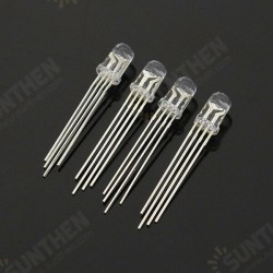 50pcs LED RGB Common Cathode 4-Pin F5 5MM Diode 50pcs LED RGB Common Cathode 4-Pin F5 5MM Diode