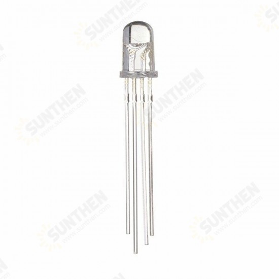 50pcs LED RGB Common Cathode 4-Pin F5 5MM Diode