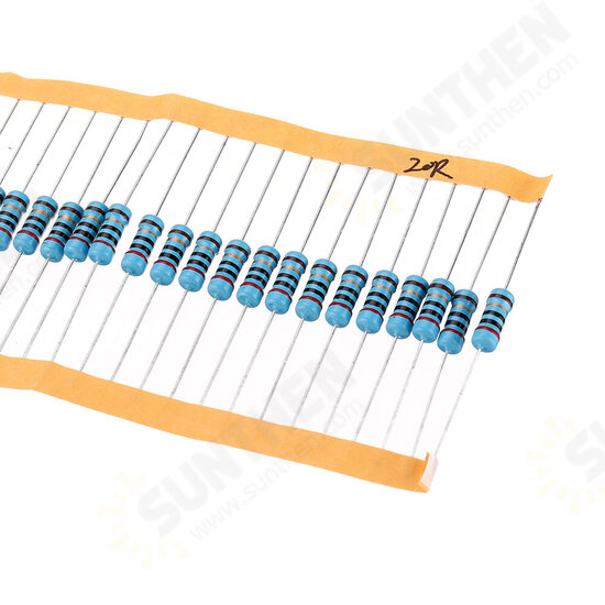 50pcs/pack 1W Metal Film Resistor 1% 20R 20 ohm