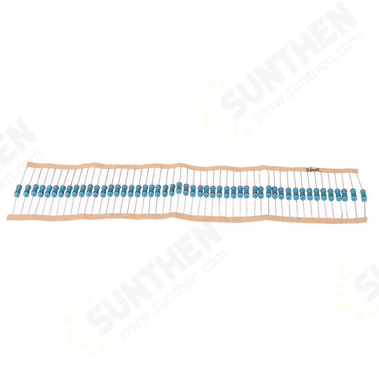 50pcs/pack 1W Metal Film Resistor 1% 360R 360ohm