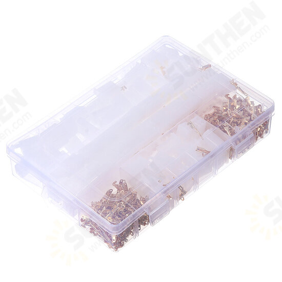 580pcs 50 Sets of Auto and Motorcycle 2.8mm 2 3 4 6 9 Pin Terminal Block Connector