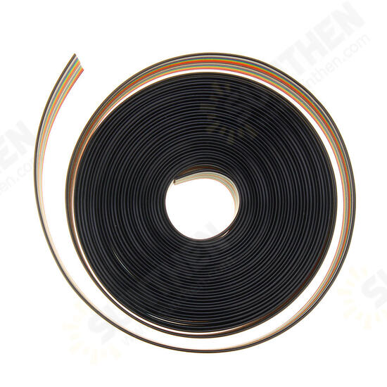 5M 1.27mm Pitch Ribbon Cable 20P Flat Color Rainbow Ribbon Cable Wire Rainbow Cable