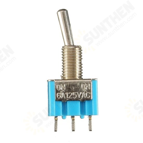 5Pcs 125V 6A ON/ON 3 Pin SPDT Toggle Switch With Waterproof Cover Cap 5Pcs 125V 6A ON/ON 3 Pin SPDT Toggle Switch With Waterproof Cover Cap