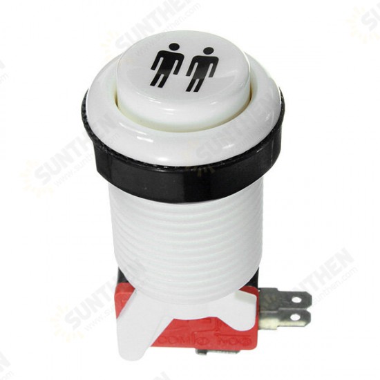 5V Arcade Push Button Durable Long Switch Multicolor