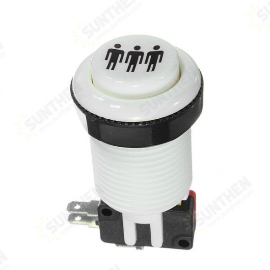 5V Arcade Push Button Durable Long Switch Multicolor