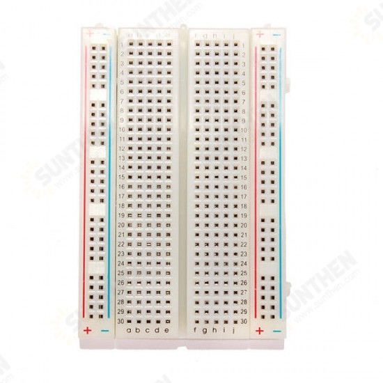 5pcs 8.5 x 5.5cm White 400 Holes Solderless Breadboard For