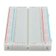 5pcs 8.5 x 5.5cm White 400 Holes Solderless Breadboard For