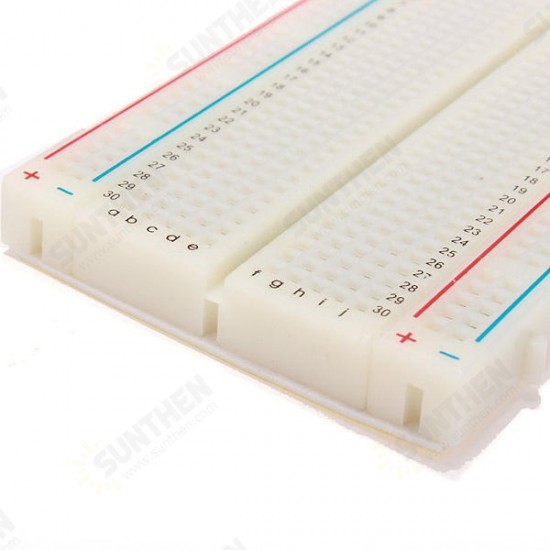 5pcs 8.5 x 5.5cm White 400 Holes Solderless Breadboard For