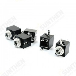 5pcs PCB Panel Mount 3.5mm Female Earphone Jack Socket Connector 5pcs PCB Panel Mount 3.5mm Female Earphone Jack Socket Connector