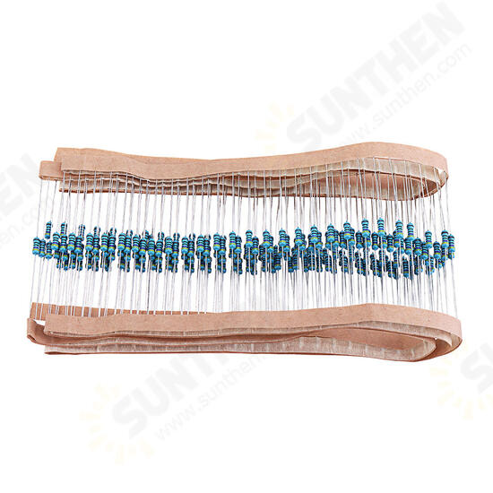 600pcs 1/4W 470 ohm Resistor +/- 1% ROHS1/4w 470R ohm Metal Film Resistors / 0.25W Watt Color Ring Resistance Carbon Film