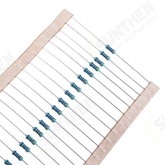 600pcs 1/4W 470 ohm Resistor +/- 1% ROHS1/4w 470R ohm Metal Film Resistors / 0.25W Watt Color Ring Resistance Carbon Film