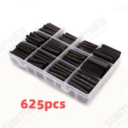 625pcs Black Boxed Heat Shrinktubing 2:1 Electronic DIY Kit Insulated Polyolefin Sheathed Shrink Tubing Cables And Cables Tube 625pcs Black Boxed Heat Shrinktubing 2:1 Electronic DIY Kit Insulated Polyolefin Sheathed Shrink Tubing Cables And Cables Tube