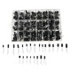 630pcs/set 24 Values High Frequency Electrolytic Capacitor Kit Set 0.1UF-1000UF Aluminum Capacitors for DIY Project Experiments