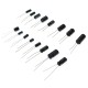 630pcs/set 24 Values High Frequency Electrolytic Capacitor Kit Set 0.1UF-1000UF Aluminum Capacitors for DIY Project Experiments 630pcs/set 24 Values High Frequency Electrolytic Capacitor Kit Set 0.1UF-1000UF Aluminum Capacitors for DIY Project Experiments