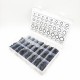 740pcs Boxed Rubber O-Ring Car Air Conditioner Sealing Ring Nitrile Rubber Black
