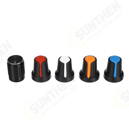 75 Potentiometers B5K B10K B20K B50K B100K ohm Knurled Shaft Single Linear Rotary Cone Volume Control Potentiometer Kit 75 Potentiometers B5K B10K B20K B50K B100K ohm Knurled Shaft Single Linear Rotary Cone Volume Control Potentiometer Kit