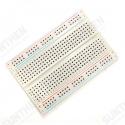 8.5 x 5.5cm 400 Tie Points 400 Holes Solderless Breadboard Bread Board 8.5 x 5.5cm 400 Tie Points 400 Holes Solderless Breadboard Bread Board
