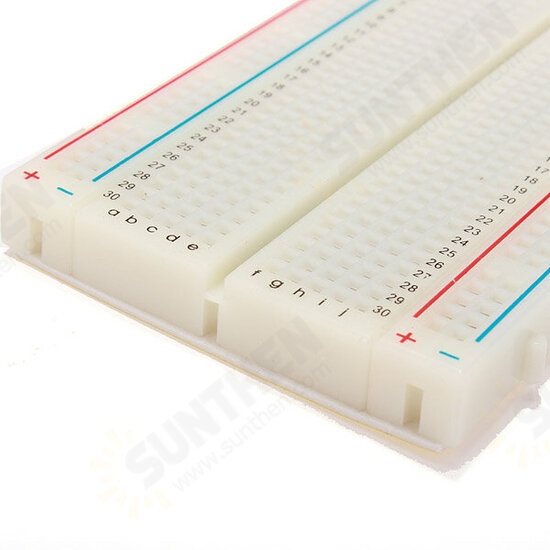 8.5 x 5.5cm 400 Tie Points 400 Holes Solderless Breadboard Bread Board