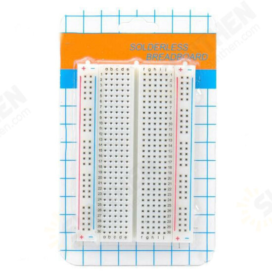 8.5 x 5.5cm 400 Tie Points 400 Holes Solderless Breadboard Bread Board