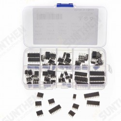 85pcs 10 Types Integrated Circuit Chip IC Chips Assortment Kit OPAMP Single Precision Timer 85pcs 10 Types Integrated Circuit Chip IC Chips Assortment Kit OPAMP Single Precision Timer