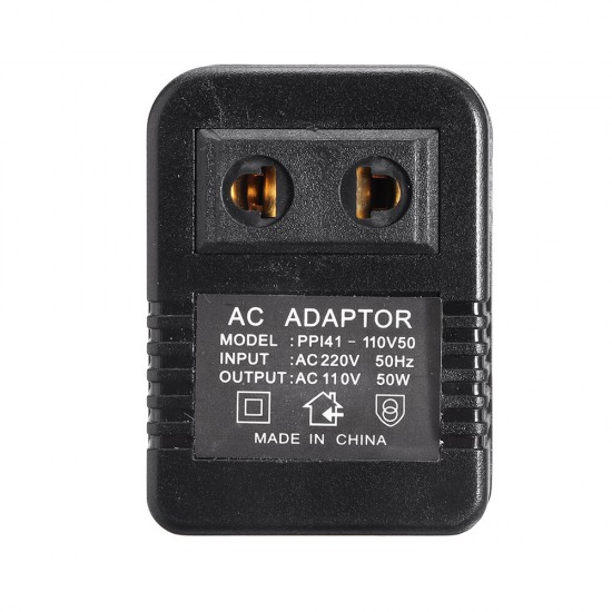 AC 220V to 110V AC Power Voltage Converter 50W Adapter Travel Transformer Step down Regulator Travel Portable
