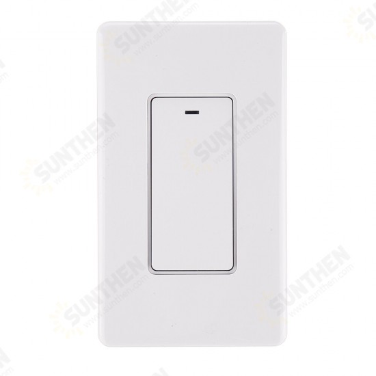 AC100-120V White 120 Keys Mechanical Wifi Smart Switch Smart Speaker Voice Control Support Alexa