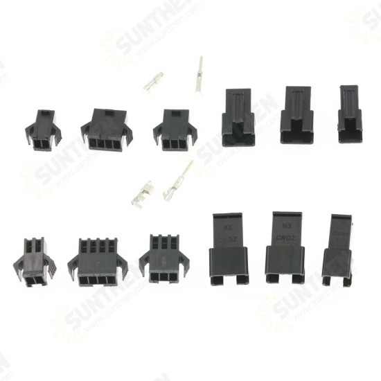 420pcs SM 2.54 Pitch 2p 3p 4p 2.54mm Terminals 20 Sets Kit with Box