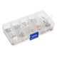 260Pcs M2 PCB Threaded Brass Male Female Standoff Spacer Board Hex Screws Nut Assortment Box Kit Set with Plastic Box Hollow