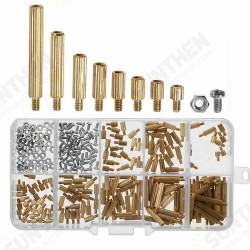 260Pcs M2 PCB Threaded Brass Male Female Standoff Spacer Board Hex Screws Nut Assortment Box Kit Set with Plastic Box Hollow 260Pcs M2 PCB Threaded Brass Male Female Standoff Spacer Board Hex Screws Nut Assortment Box Kit Set with Plastic Box Hollow