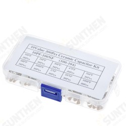 300pcs 10Value 50V 10PF 20PF 30PF 47PF 56PF 68PF 100PF 1NF 10NF 100NF Multilayer Ceramic Capacitor Assortment Kit 300pcs 10Value 50V 10PF 20PF 30PF 47PF 56PF 68PF 100PF 1NF 10NF 100NF Multilayer Ceramic Capacitor Assortment Kit